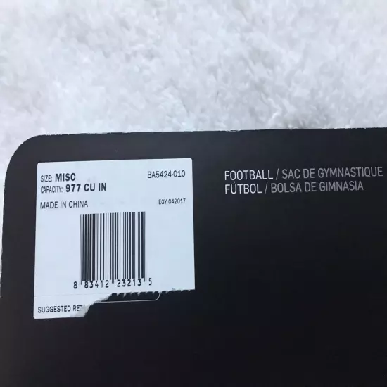 Shoe Bag Nike NK FB GMSK Black White BA5424-010