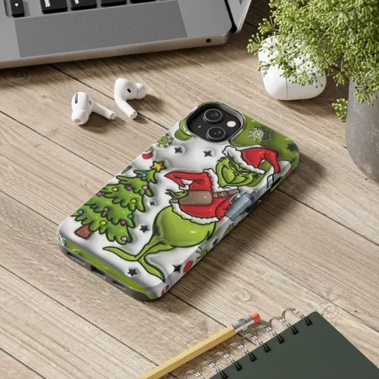 Grinch Tough Phone Cases Samsung S20 S21 S22 S23 Iphone 15 14 13 12 11