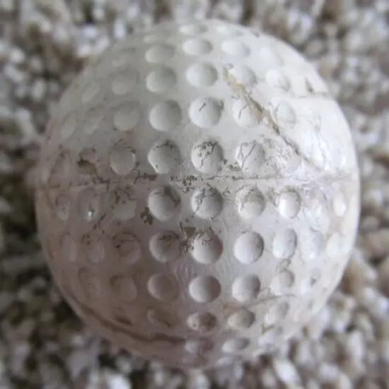 VINTAGE POST WAR CHAMPIONSHIP GOLF BALL SEVERAL CUTS & WEAR INTERESTING NAME