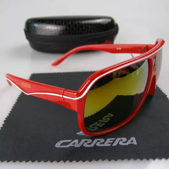 Men Women Retro Sunglasses Unisex Square Bright Black Frame Carrera Glasses C19