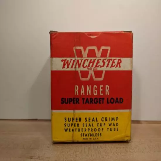 VINTAGE WINCHESTER Ranger Super Target Load 12 Ga Empty Shotshell Box Only