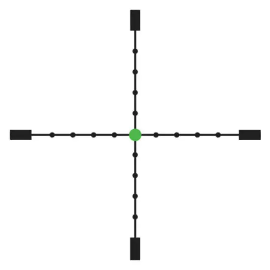 Trijicon TR26-C-200110 2.5-12.5x42 MIL-Dot Crosshair w/ Green Dot RifleScope