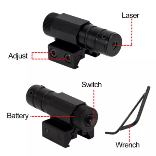 Tactical Pistol Gun Laser Sight Scope For Glock 17 Taurus G2c 20mm Picatinny