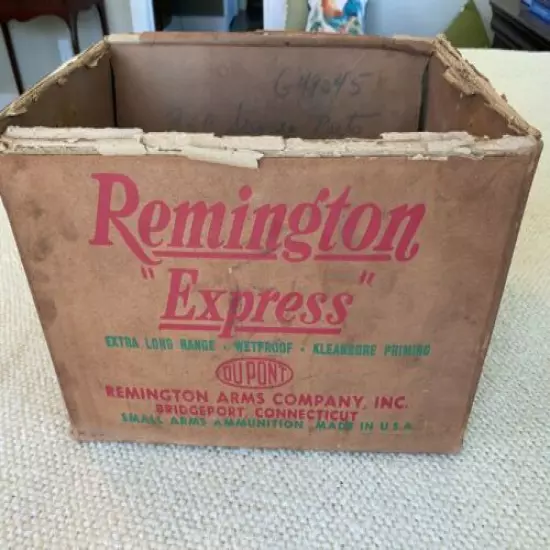 Vintage Remington Express Empty Shotgun Shell Case Box