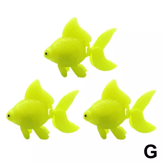 Fish Tank Aquascape Will Simulate Swimming Plastic Fish 3pcs Model Hot