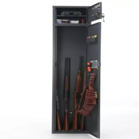 Gun Safe Rifle Shotgun Two Doors Metal Security Cabinet Storage Buffalo 1520EL