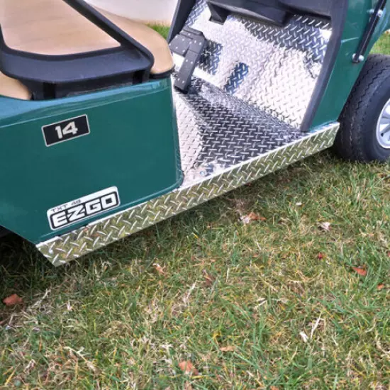 EZGO TXT Golf Cart Diamond Plate Rocker Panels Set (1996+)