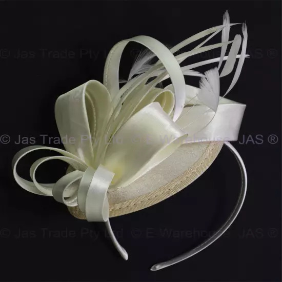 Spring Racing Race Party Melbourne Cup Feather Headband Hairband Clip Fascinator