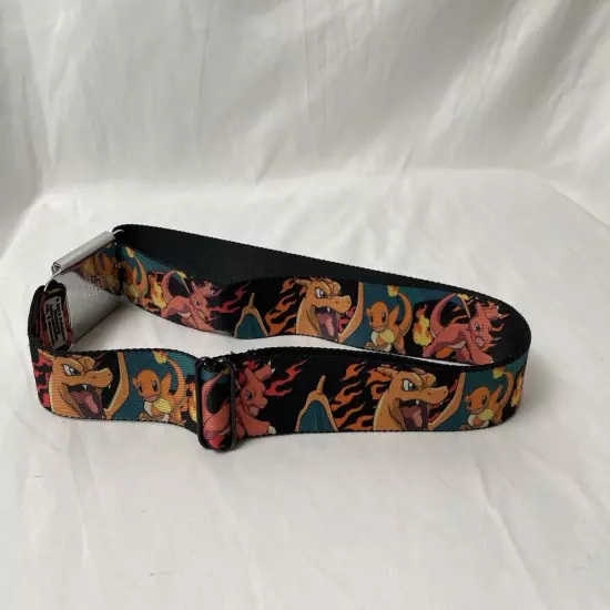 Pokemon Buckle Down Belt Seatbelt Buckle Charmander Charmeleon Charizard Adult