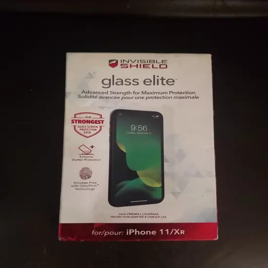 ZAGG Apple iPhone 11/XR Invisible Shield Glass Elite Screen MaxProtector DMG BOX