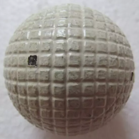 ORIGINAL VINTAGE NO NAME GUTTA PERCHA GOLF BALL-NEVER PLAYED