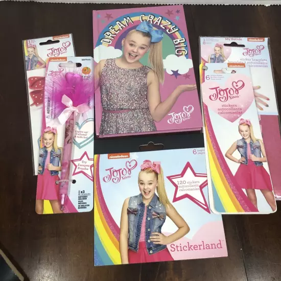 Jojo Siwa Journal Pen Stickers Party Favors Birthday Gift Lot Reward Brand NEW