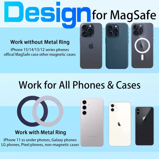 For Magsafe Car Mount, Phone Holders for Your Car, [Strongest Magnets][Unlimited