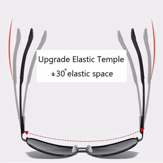 Aluminium HD Polarized Photochromic Sunglasses Men Pilot Eyewear Driving Glasses