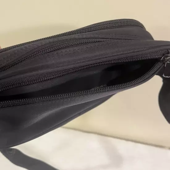 Samsonite VTG Travel Pouch Money Holder Fanny Pack Crossbody Bag Black Adjusts