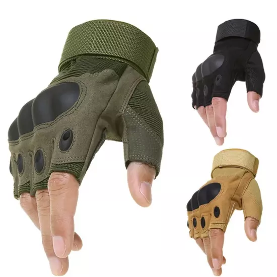 Outdoor Tactical Gloves Sport Gloves Half Finger Type Men Combat Gloves Shooting