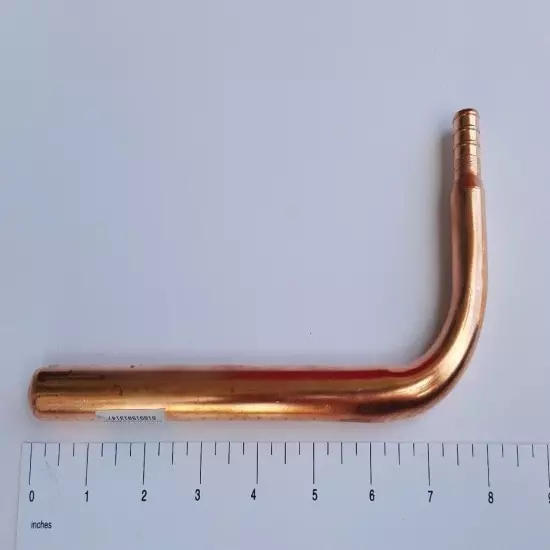 50 PIECES LEAD FREE COPPER STUB OUT ELBOW FOR 1/2" PEX TUBING 3 1/2" X 8"