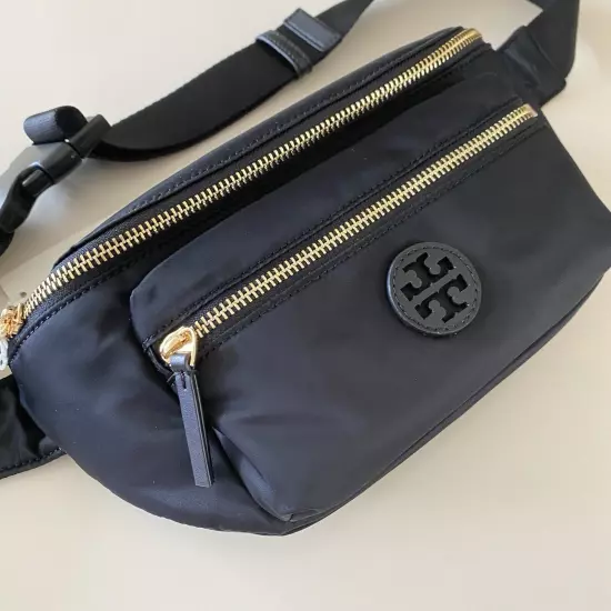 NWT Tory Burch Nylon Belt Bag Black