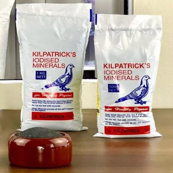 Kilpatrick's Iodised Black Minerals for Healthy Pigeons (1 kg)