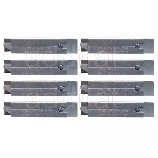 8 PCS UTILITY KNIVES CARTON KNIFE BOX CUTTER SINGLE EDGE RAZOR BLADES STEEL AD08