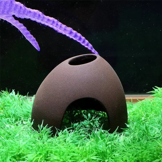 Aquarium Decorations Ceramic Cave,Betta Fish Tank Accessories for Betta Fishes S