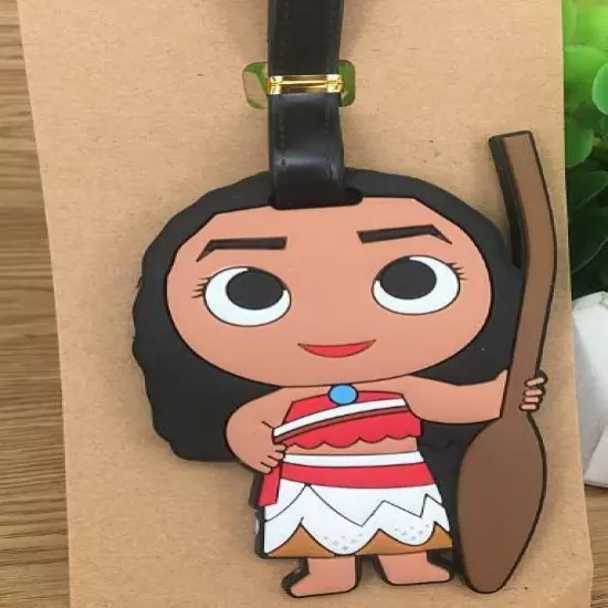 New Disney Princess Moana PVC Travel Baggage Backpack Suitcase Luggage Tags