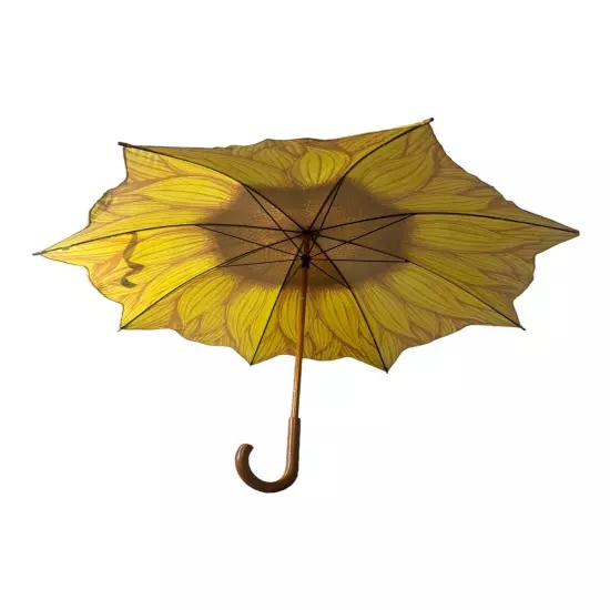 Vintage - Salamander - 90’s Design Umbrella With U-Shaped Wood Handle