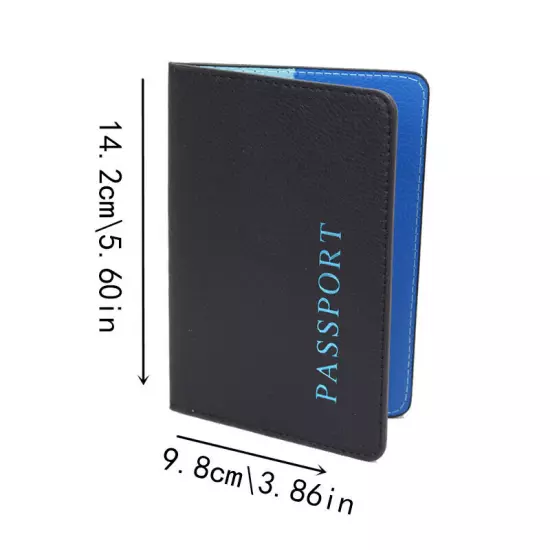 Travel Card Holder Wallet Passport ID Holder PU Leather Cover Case Bag Unisex