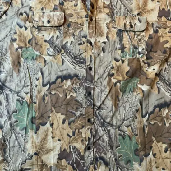 Vintage Oversize Outfitters Inc. Advantage Print Camouflage Hunting Shirt. 8XL