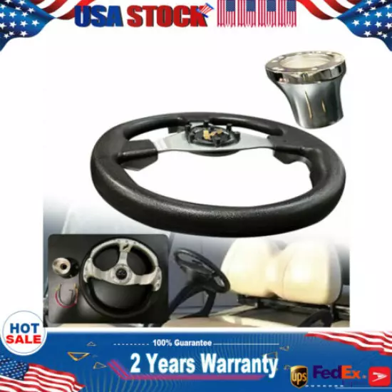 For Club Car Precedent/DS Golf Cart Steering Wheel Hub Adapter W/ Accessories