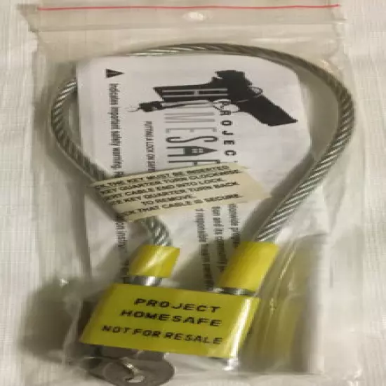 PROJECT CHILDSAFE Gun Locks CA Approved child safe cable padlock gun lock