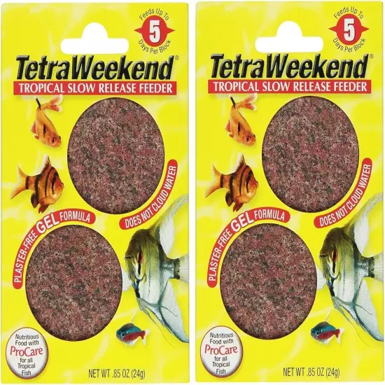 Tetra 77151 TetraWeekend Tropical Slow-Release 5-Day Feeder, 4 Count