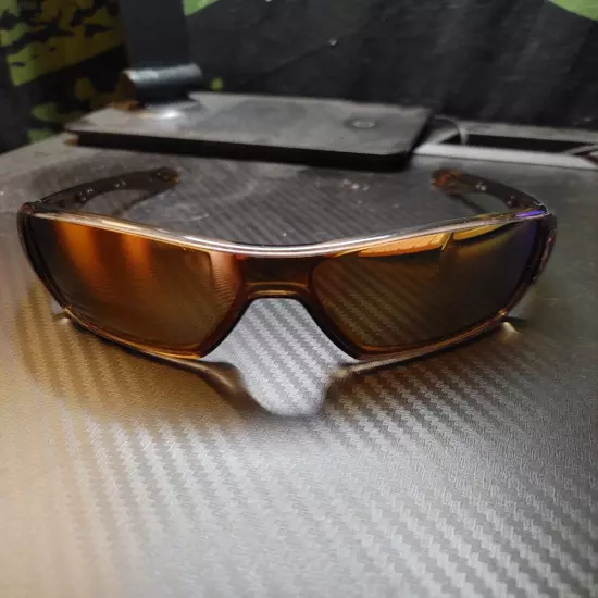 Oakley Offshoot Sunglasses - 24k Gold Iridium Lens - Grey Ink/Dark Amber Frames