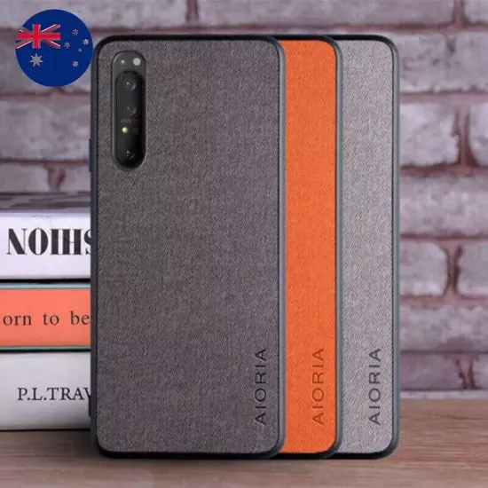 For Sony Xperia 10 IV - Matte Thin Leather Texture Cover Case AU