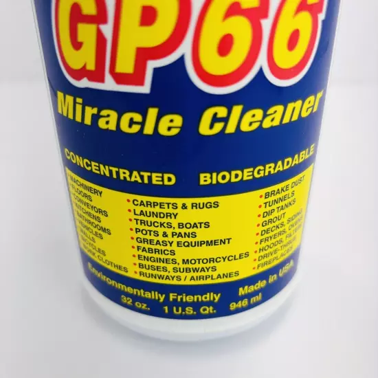 GP66 Miracle Cleaner and Degreaser 32oz NEW Sealed GP 66 