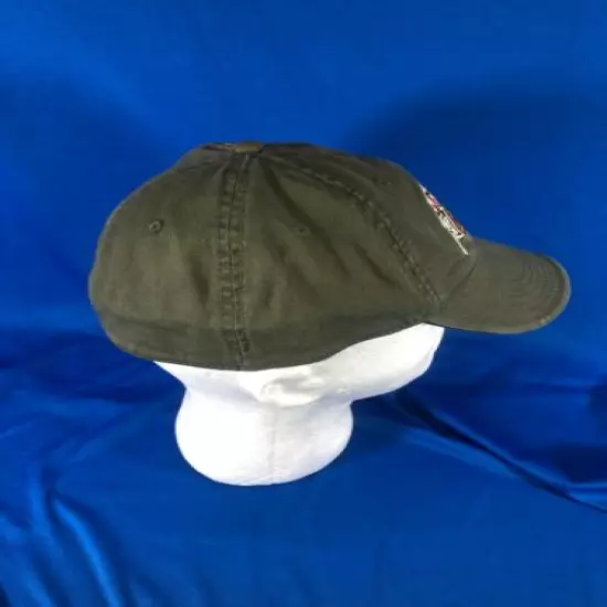 EUC vtg Cabela's cotton/spandex one-size fitted cap, wide elastic sweat band cap