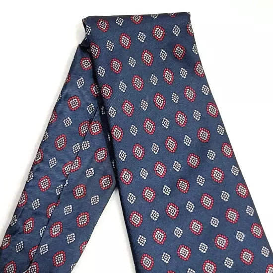 Brooks Brothers Business Blue Casual Silk Necktie Colorful Dot Geometric Pattern