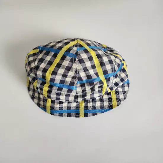 Kangol Mens Cotton Plaid Summer Cap Size S NWOT