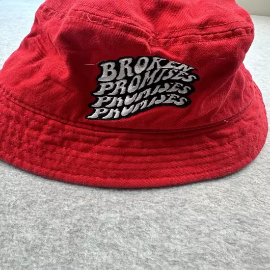 Broken Promises Red + Black BUCKET HAT One Size Camo Skate