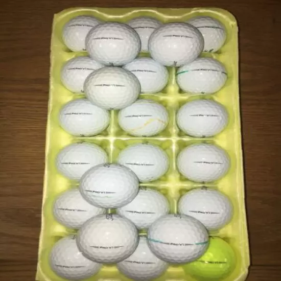 (24) TITLEIST PRO V1 (yr2019) USED GOLF BALLS in 5A/Mint CONDITION