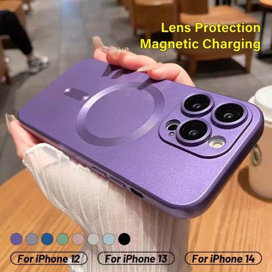 Mag Safe Magnetic TPU Case For iPhone 15 16 Pro Max 14 13 +Camera Lens Protector