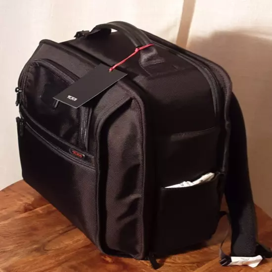 NWT Tumi Packing Backpack 2 - Way Opening in Black $675.