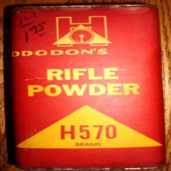 EMPTY Vintage Hodgdons Rifle Powder H570 16 oz*EMPTY*USED*FREE Shipping