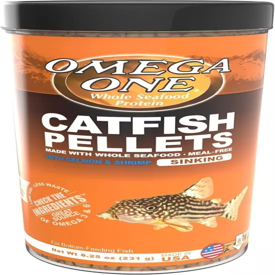 Omega One Sinking Shrimp Pellets, 8mm Pellets, 8.25 oz