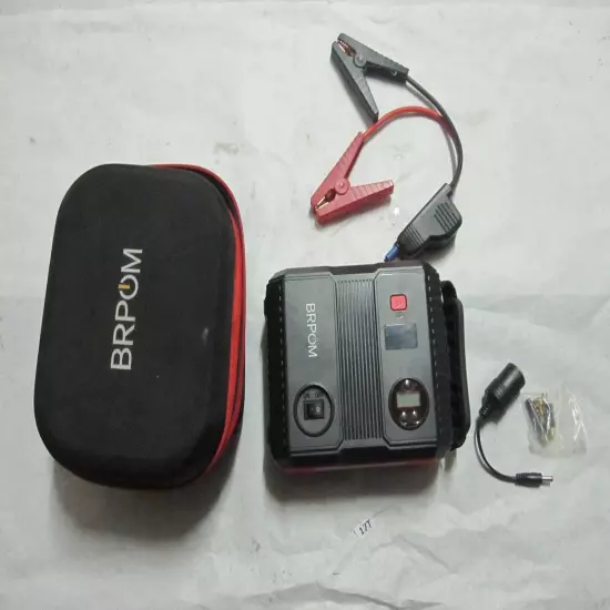 BRPOM Car Jump Starter with Air Compressor, 150PSI 4000A Peak 24000mah (Up... 