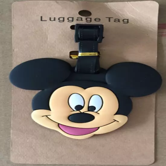 160 Styles New Disney Mickey Stitch PVC Baggage Backpack Suitcase Luggage Tags