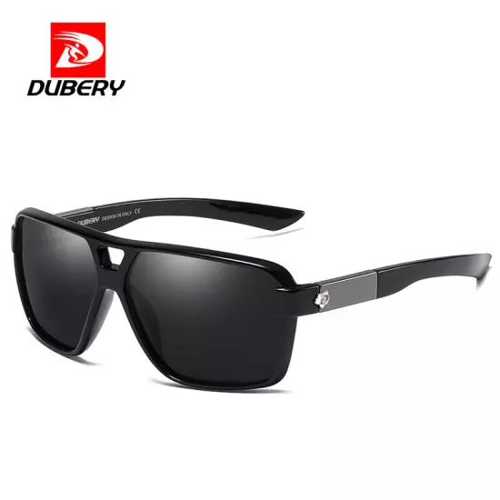 DUBERY Pilot Polarized Sunglasses Men Driving Fishing Sun Glasses Women Mirror