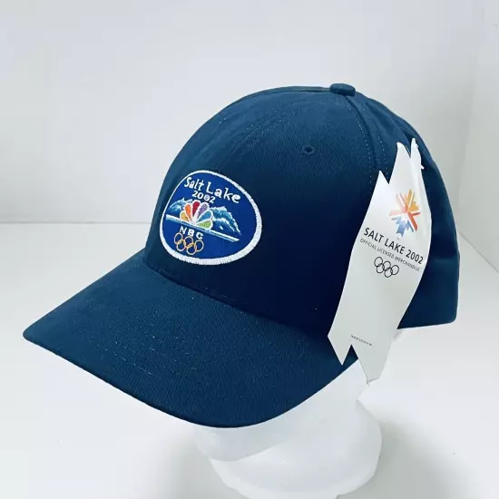 NWT NBC Salt Lake 2002 Olympic American Needle Strap Back Hat USA Union Made NEW