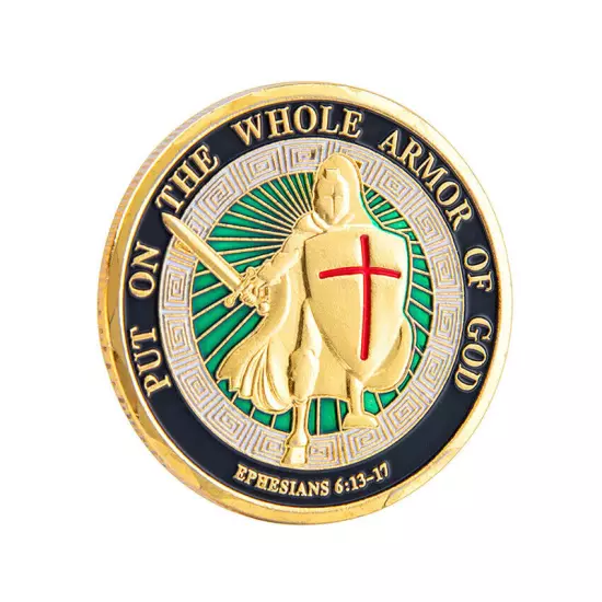 100PCS Put On the Whole Armor of God Commemorative Challenge Coin Collection