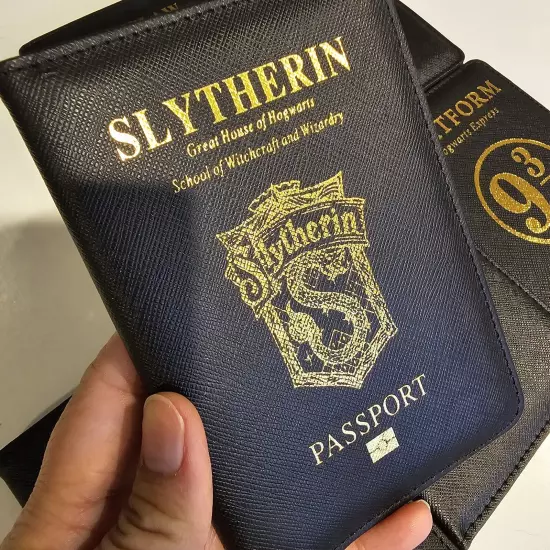 New Hogwarts, Harry Potter Faux Leather Passport Covers - FREE USA Shipping